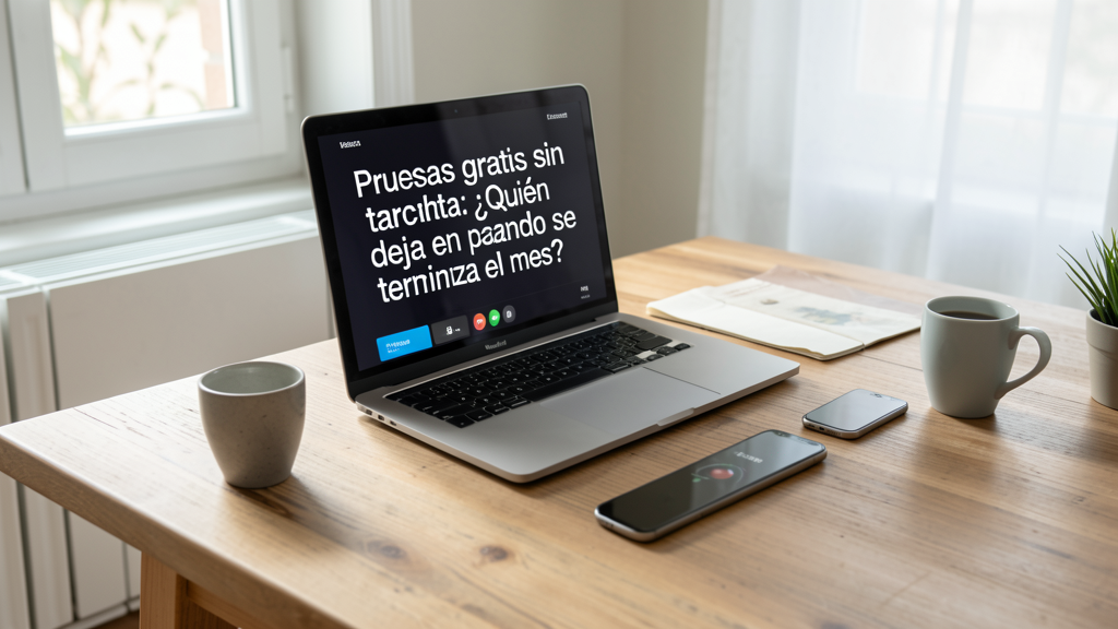 Imagen editorial que ilustra Pruebas gratis sin tarjeta: ¿Quién te deja en paz cuando se termina el mes?