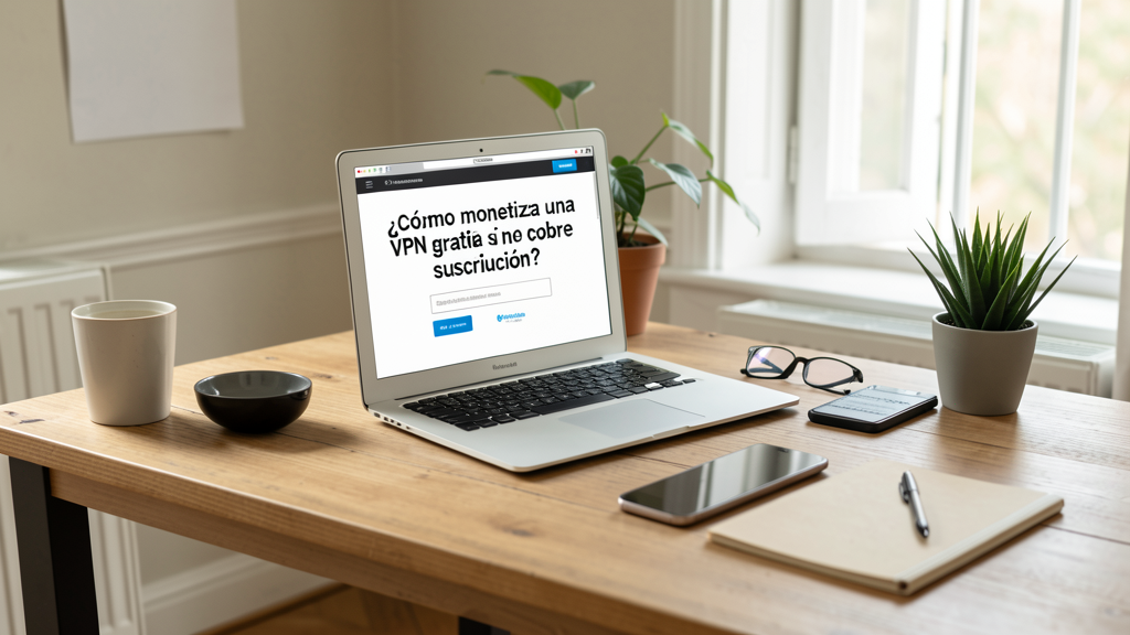 Imagen editorial que ilustra ¿Cómo monetiza una VPN gratuita si no te cobra suscripción?